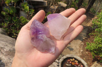 Natural Smokey Amethyst Window Quartz Points x 26 From Madagascar