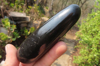 Polished Black Basalt Massage Wands x 12 From Madagascar