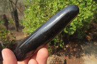 Polished Black Basalt Massage Wands x 12 From Madagascar