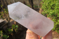 Polished Clear Quartz Crystals x 3 From Angola