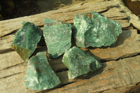 Natural Jade Cobbed Specimens x 12 From Swaziland