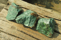 Natural Jade Cobbed Specimens x 12 From Swaziland