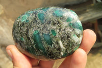 Polished Emerald Chamesite In Matrix Free Forms x 6 From Mutoko, Zimbabwe