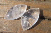 Polished Clear Quartz "Angel Tears" Pendant Pieces x 20 From Madagascar