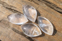 Polished Clear Quartz "Angel Tears" Pendant Pieces x 20 From Madagascar