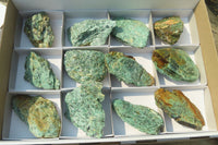 Natural Kyanite In Fuchsite Matrix Specimens x 12 From Zimbabwe