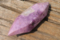 Polished Double Terminated Lepidolite Points x 6 From Zimbabwe