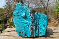 Natural Silica Chrysocolla Specimens x 2 From Kulukuluku, Congo