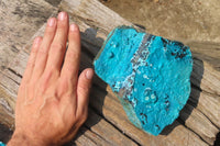 Natural Silica Chrysocolla Specimens x 2 From Kulukuluku, Congo