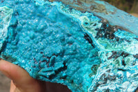 Natural Silica Chrysocolla Specimens x 2 From Kulukuluku, Congo