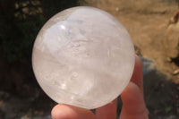 Polished Clear Quartz Crystal Balls x 4 From Madagascar