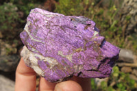 Natural Metallic Purpurite Cobbed Specimens x 12 From Erongo, Namibia