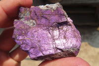 Natural Metallic Purpurite Cobbed Specimens x 12 From Erongo, Namibia