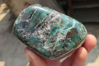 Polished Emerald Chamesite In Matrix Standing Free Forms x 4 From Mutoko, Zimbabwe