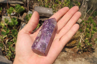 Polished Lepidolite with Pink Rubellite Points x 6 From Ambatondrazaka, Madagascar