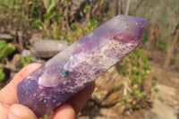 Polished Lepidolite with Pink Rubellite Points x 6 From Ambatondrazaka, Madagascar