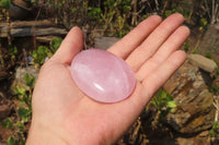 Polished Rose Quartz Palm Stones x 12 From Madagascar