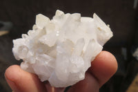 Natural Clear Quartz Crystal Clusters x 12 From Madagascar