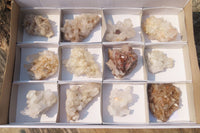 Natural Clear Quartz Crystal Clusters x 12 From Madagascar