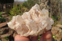 Natural Clear Quartz Crystal Clusters x 12 From Madagascar