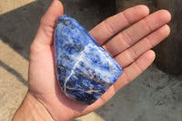 Polished Sodalite Standing Free Forms x 4 From Kunene River, Namibia