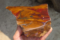 Polished On One Side Nguni Jasper Specimens x 2 From Prieska, South Africa