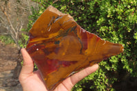 Polished On One Side Nguni Jasper Specimens x 2 From Prieska, South Africa