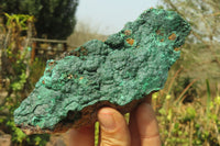 Natural Crystalline Malachite Specimens x 3 From Congo