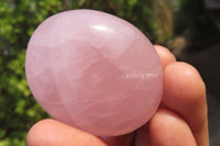 Polished Rose Quartz Palm Stones x 12 From Madagascar