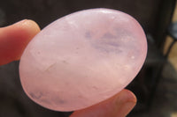 Polished Rose Quartz Palm Stones x 12 From Madagascar