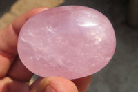 Polished Rose Quartz Palm Stones x 12 From Madagascar