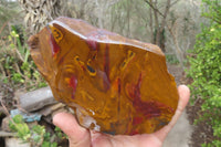 Polished On One Side Nguni Jasper Specimens x 2 From Prieska, South Africa