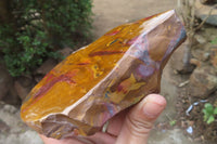 Polished On One Side Nguni Jasper Specimens x 2 From Prieska, South Africa