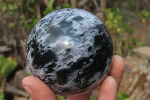 Polished Gabbro Spheres x 3 From Madagascar