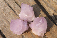 Natural Amethyst Cactus Flower Spirit Quartz Clusters x 20 From South Africa