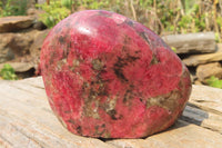 Polished Rhodonite Standing Free Form x 1 From Zimbabwe