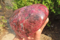 Polished Rhodonite Standing Free Form x 1 From Zimbabwe