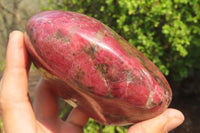 Polished Rhodonite Standing Free Form x 1 From Zimbabwe