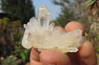 Natural Clear Quartz Crystal Clusters x 24 From Madagascar