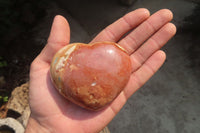 Polished Polychrome Jasper Hearts x 6 From Madagascar