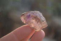 Natural Smokey Window Amethyst Crystals x 20 From Chiredzi, Zimbabwe