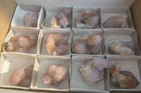 Natural Ametrine Spirit Quartz Clusters x 12 From Boekenhouthoek, South Africa