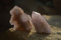 Natural Ametrine Spirit Quartz Clusters x 12 From Boekenhouthoek, South Africa