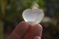 Polished Girasol Pearl Quartz Gemstone Hearts x 35 From Madagascar