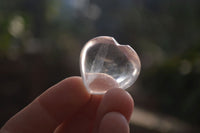 Polished Girasol Pearl Quartz Gemstone Hearts x 35 From Madagascar