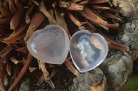 Polished Girasol Pearl Quartz Gemstone Hearts x 35 From Madagascar