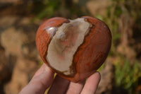 Polished Polychrome Jasper Hearts x 5 From Madagascar