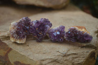 Natural Amethystos Amethyst Specimens x 70 From Kwaggafontein, South Africa