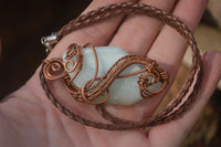 Hand Made Mixed Copper Wire Wrapped Pendants x 6 From Southern Africa