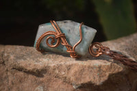 Hand Made Mixed Copper Wire Wrapped Pendants x 6 From Southern Africa